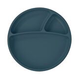 Oioi Porsiyon Vakum Tabanlı Silikon Tabak Deep Blue