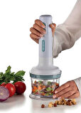 Ariete Breakfast Paslanmaz Çelik Bıçaklı Beyaz El Blender Seti