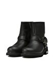 Harley Davidson Estes Hakiki Deri Bot 40-45 Black Deri