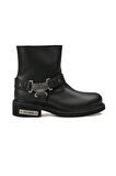 Harley Davidson Estes Hakiki Deri Bot 40-45 Black Deri