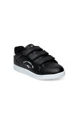 Row Milena 037-24 Deri Cırtlı Fashion Kadın Sneaker Siyah Beyaz