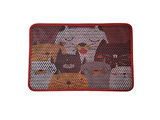 Nanbell Elekli Çift Katlı Kedi Kumu Paspası 60X45 cm Desenli No:1