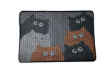 Nanbell Büyük Elekli Çift Katlı Kedi Kumu Paspası 75X59 cm Desenli No:1