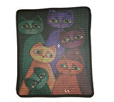 Nanbell Büyük Elekli Çift Katlı Kedi Kumu Paspası 75X59 cm Desenli No:12