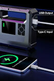 Hepu Hp-M01 Jump Starter 5 İn 1 16000mAh Akü Takviye Cihazı Lastik Şişirme Kompresör Lamba Powerbank Çanta