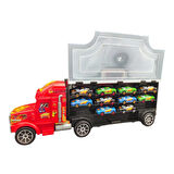 Toysan Cars 10 adet Arabalı Tırlı Garaj Seti SPR-70