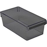 Primanova Dolap Içi Düzenleme Kutusu - Organizer 290*150*100 mm Şeffaf Siyah No:1