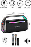 VIDVIE Xl-SP921 Şarjlı 2 Mikrofonlu 80W Bluetooth Hoparlör