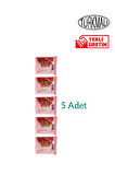ÇİLEKLİ CHEESECAKE DOLGULU ÇİKOLATA 100 GR 5 Lİ PAKET