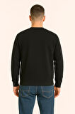 Kadın - Erkek Sweatshirt – Bisiklet Yaka Basic Uzun Kollu Rahat Fit