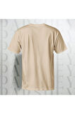 Kurt Desenli Unisex Yarım Kollu Bisiklet Yaka %100 Pamuk Oversize T-shirt