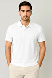 Regular Fit %100 Pamuk Polo Yaka Yarım Kollu Basic T-Shirt