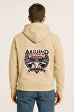 Around The World Touring Baskılı Oversize Hoodie – Vibe of Speed Unisex Kapüşonlu Sweatshirt
