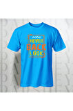 Erkek - Kadın %100 Pamuk Never Look Back Baskılı Yarım Kollu Bisiklet Yaka T-Shirt