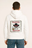 Wanted Dead or Alive Baskılı Oversize Hoodie – Retro Kovboy Tarzı Unisex Kapüşonlu Sweatshirt