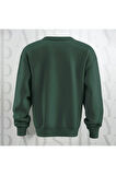 Noel Baba Ho Ho Ho! Baskılı Bisiklet Yaka Unisex Kalın Kumaş Oversize Sweatshirt 3 İplik Şardonlu