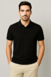 Regular Fit %100 Pamuk Polo Yaka Yarım Kollu Basic T-Shirt