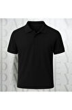 Regular Fit %100 Pamuk Polo Yaka Yarım Kollu Basic T-Shirt