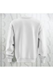 Unisex Rich Energy Yazı Baskılı Bisiklet Yaka Sweatshirt 3 İplik Şardonlu Oversize Kalıp
