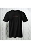 Rich Bitch Energy Göğüs Yazı Baskılı Unisex Oversize Bisiklet Yaka %100 Pamuk T-Shirt