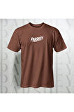 Erkek - Kadın Unisex Parshey Baskılı Yarım Kollu Bisiklet Yaka %100 Pamuk Oversize T-shirt