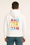 Amsterdam Renkli Baskılı Oversize Hoodie – Unisex Sokak Modası Kapüşonlu Sweatshirt