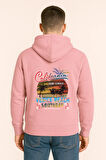 California Venice Beach Baskılı Oversize Hoodie – Retro Surf Tarzı Unisex Kapüşonlu