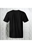 Erkek - Kadın Unisex Graffiti Maymun Baskılı Yarım Kollu Bisiklet Yaka %100 Pamuk Oversize T-shirt