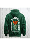 Self Discovery Baskılı Kapüşonlu Oversize Sweatshirt Hoodie Kalın Kumaş 3 İplik Şardonlu