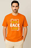 Erkek - Kadın %100 Pamuk Never Look Back Baskılı Yarım Kollu Bisiklet Yaka T-Shirt