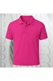 Regular Fit %100 Pamuk Polo Yaka Yarım Kollu Basic T-Shirt