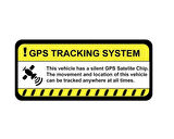 4 adet Gps Tracing Takip Etiketi Uyarı Yapıştırması 10cm  md13