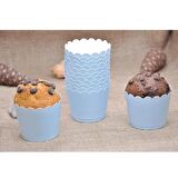 Mavi Cupcake (Muffin) Kabı (25 adet)
