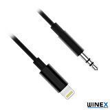 Global AX37 Gfz Lightning to 3.5mm Aux Ses Kablosu Siyah WNE0045