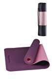 Gymo Ekolojik 6mm TPE Yoga Matı Pilates Minderi Mürdüm