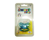 Sweet Baby 0-6 Ay Silikon Damaklı Emzik - Mavi 