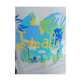 Kız Çocuk T-Shirt Baskılı Ideally Ekru - Turuncu / Ekru - Mavi Seçenekli