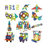 Magic Magnetic Blocks 100 Parça Manyetik Oyuncak Bloklar Seti