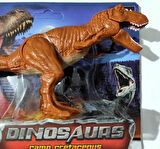 WS5305 Ağzı ve Eklem Yerleri Hareket Ettirilebilir T-Rex Dinazor Figürü Açık Kahverengi