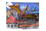 WS5305 Kafa ve Eklem Yerleri Hareket Ettirilebilir Pteranodon Dinazor Figürü Kahverengi
