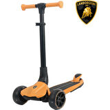 Lisanslı L3 Kolay Katlanabilir Işıklı Orta Gövde ve Işıklı Tekerlekli Çocuk Scooter Turuncu
