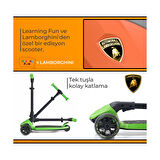 Lisanslı L3 Kolay Katlanabilir Işıklı Orta Gövde ve Işıklı Tekerlekli Çocuk Scooter Turuncu