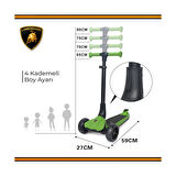 Lisanslı L3 Kolay Katlanabilir Işıklı Orta Gövde ve Işıklı Tekerlekli Çocuk Scooter Turuncu