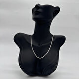 Çelik İtalyan Zincir Unissex Silver Kolye 50cm - Silver