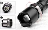 Profesyonel Şarjlı El Feneri Ledli+Flashlight+Zoom Özellikli+Tüfek Aparatı 6 Parça Full Set