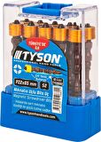 TYSON 1 Adet Pz2x65 Mm S2 Çeliği Çift Yönlü Orjinal Mıknatıs Uçlu Bits Uç Mıknatıslı Matkap Ucu