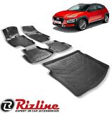 Rizline Hyundai Kona 3D Havuzlu Paspas + Bagaj Havuzu