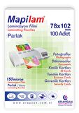 MAPİLAM 150 MİC. PARLAK LAM. FİLMİ (K. KİMLİK) 78X102 100 LÜ