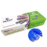 MAPİCOİL 4:1 PLASTİK HELEZON SPİRAL 6MM.MAVİ 200 AD.   48 LOP