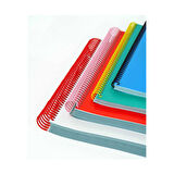 MAPİCOİL 4:1 PLASTİK HELEZON SPİRAL 6MM KIRMIZI 200 AD. 48 LOP